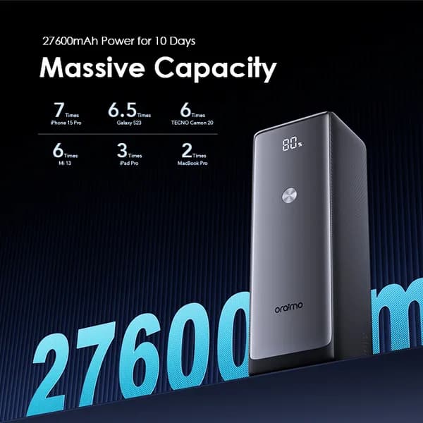 Oraimo  Power Bank, PowerJet 130  27600mAh 130W 2