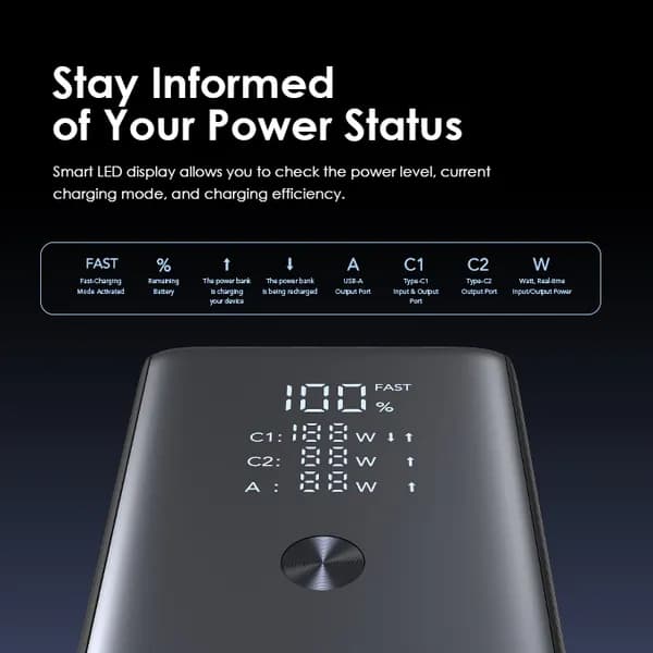 Oraimo  Power Bank, PowerJet 130  27600mAh 130W 5
