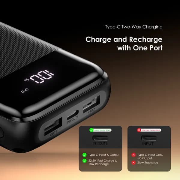 oraimo Traveler 12 Byte 20000mAh 12W Power Bank 2
