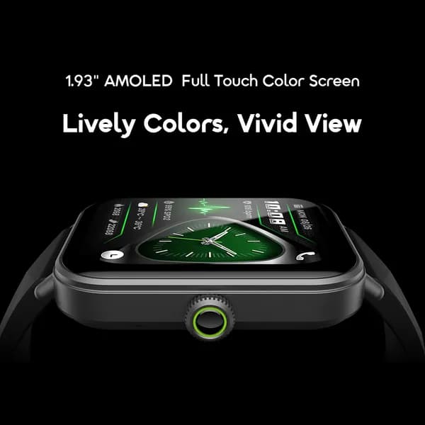 oraimo Watch Nova 2 Lite 1.93'' AMOLED Full Touch Color Screen Smart Watch 3