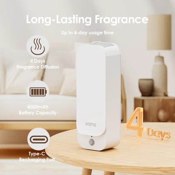 0raimo AromaGlow Waterless Wall-mounted Aromatherapy Diffuser 3