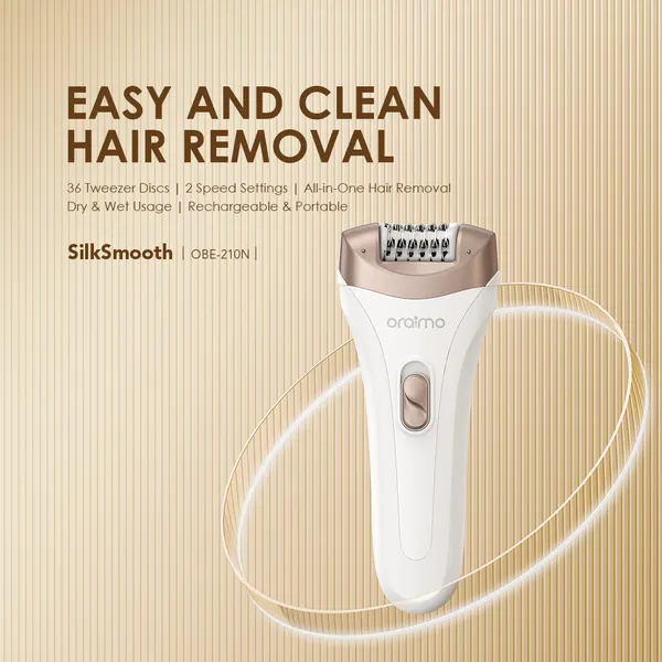 Oraimo SilkSmooth Women Hair Removal Epilator 2