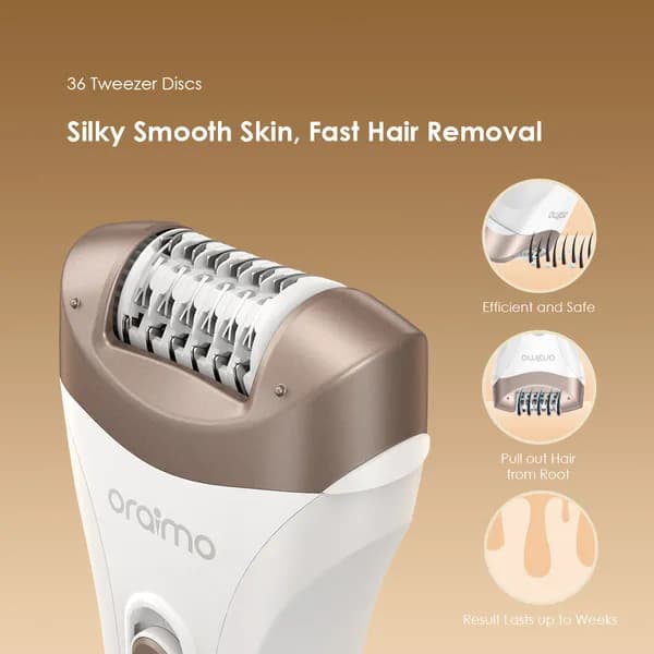 Oraimo SilkSmooth Women Hair Removal Epilator 3