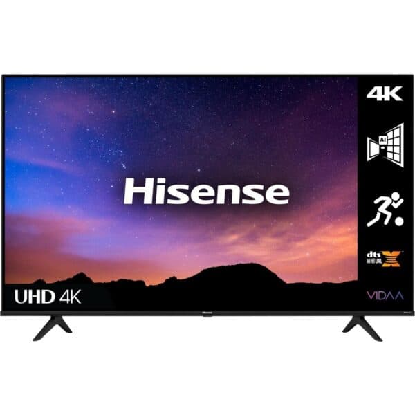 Hisense 43-inch Class A6 Series 4K UHD Smart TV, (43A6QS), Built-in Wi-Fi, HDR, Dolby Atmos