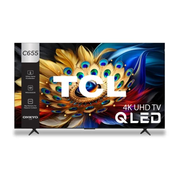 TCL 65-inch QLED PRO 4K Ultra HD Smart Google TV, 65C655 1