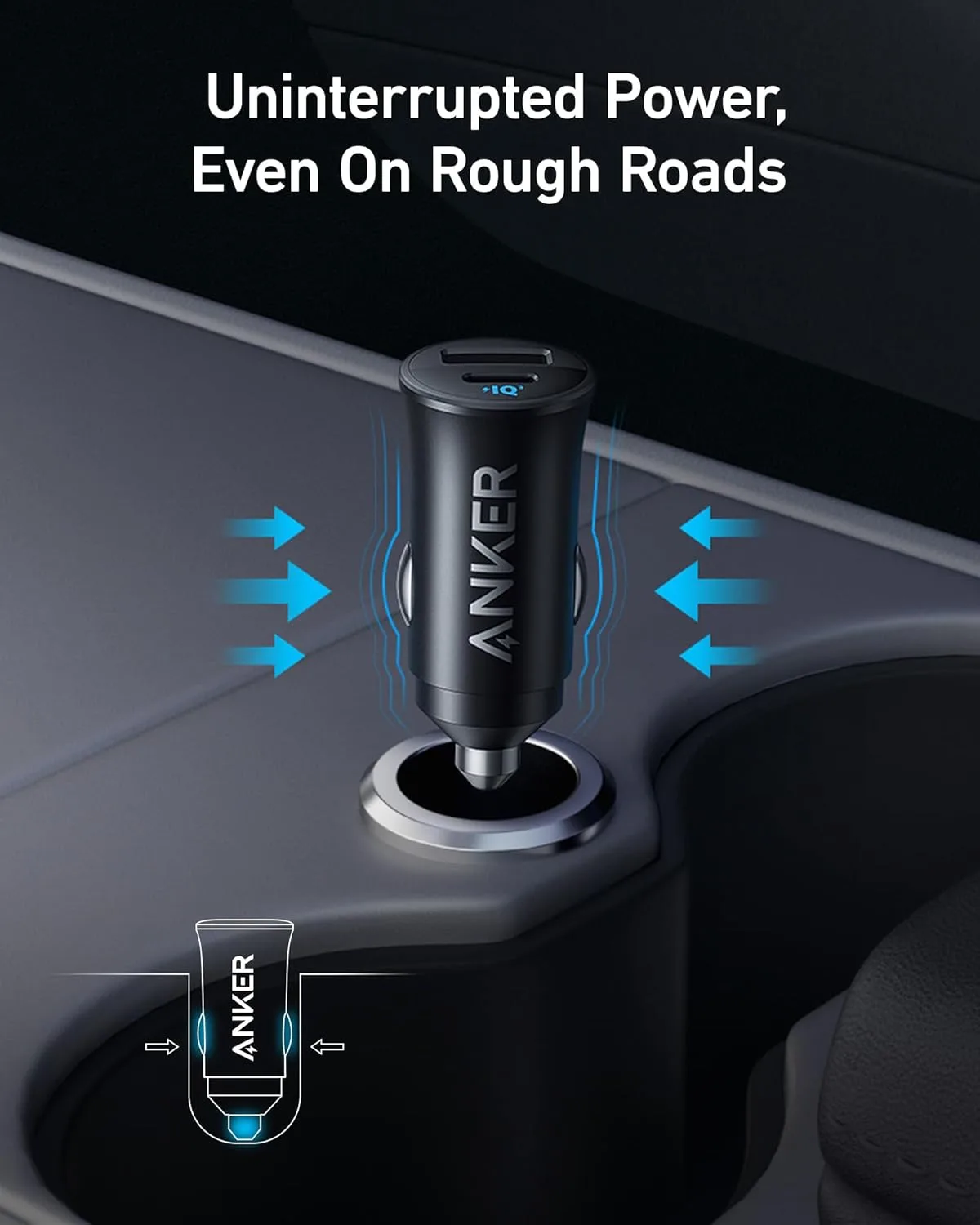 Anker USB-C Car Charger, 30W 2