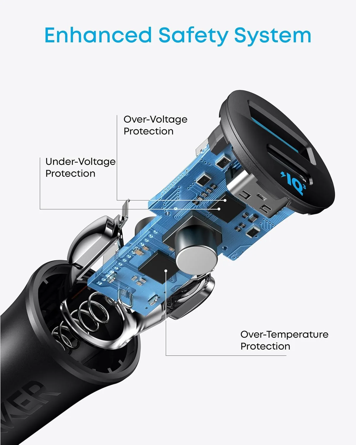 Anker USB-C Car Charger, 30W 3