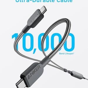 Anker Cable,4FT 2-in-1 USB C to USB C Cable 140W Max 3
