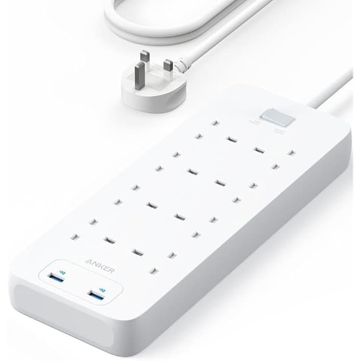 Anker 342 Power Strip with 8 AC Outlets & 2 USB Ports (12W Extension) 1