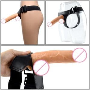 Strap on Dildo Artificial Penis 8" With Belt Wearable Toys. 1