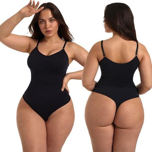 Seamless Shapewear Bodysuit Women's Tummy Control Body Shapers BLACK 1