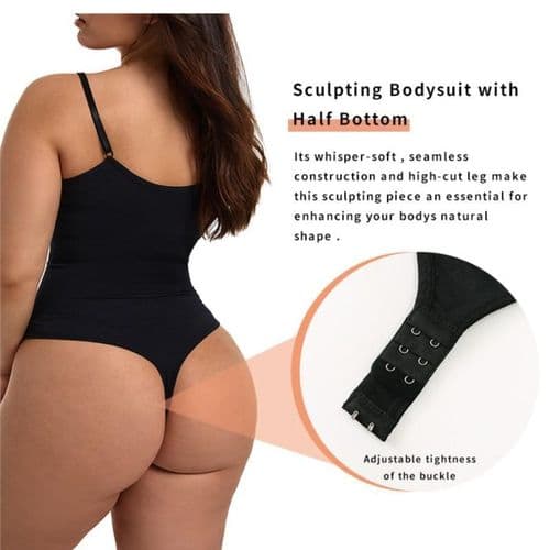 Seamless Shapewear Bodysuit Women's Tummy Control Body Shapers BLACK 4