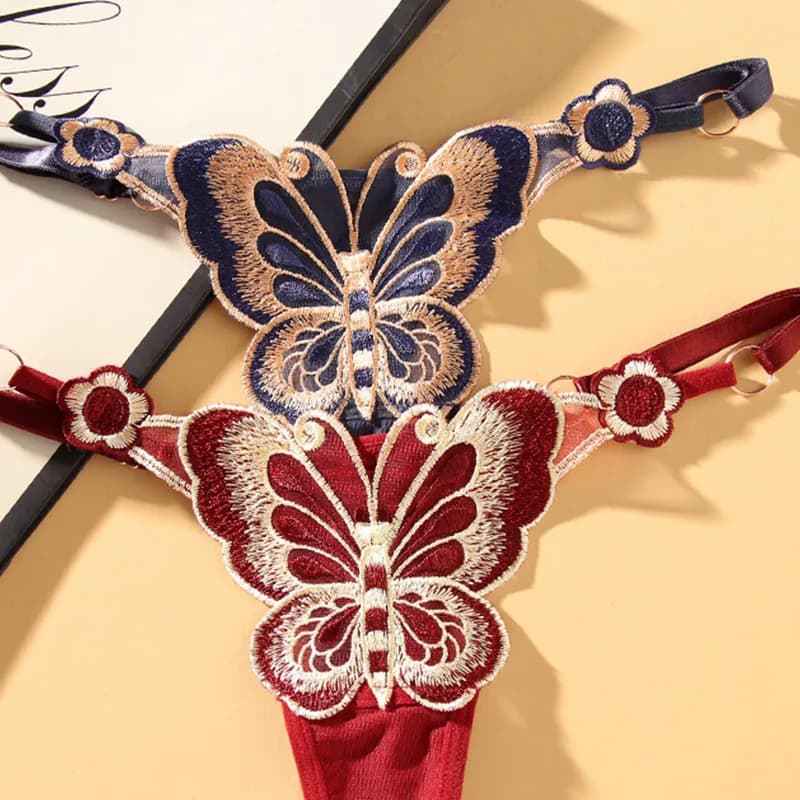 Sexy Hot Butterfly Shape Low Waist Women Underwear G-String 2
